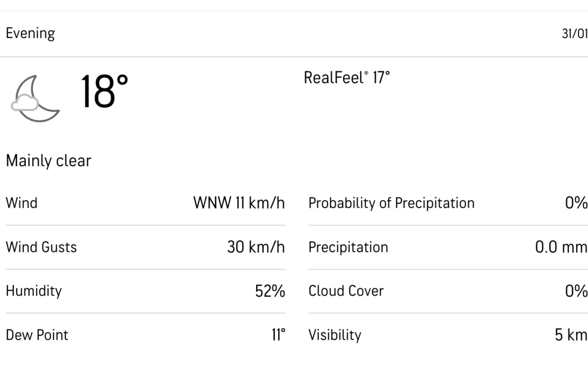 Weather Report For IND vs ENG 4th T20I [Source: Accuweather]